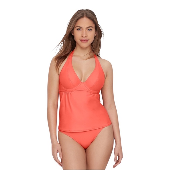 Sunsets TROPICAL CORAL Muse Underwire Tankini Swim Top - Picture 3 of 11